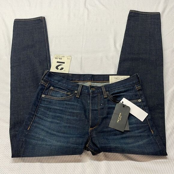 NWT New With Tags Rag & Bone Fit 2 Slim Button Fly Jeans 29x32 - Picture 2 of 13